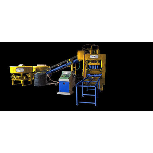 Interlocking Fly Ash Brick Making Machine - Color: Blue And Yellow