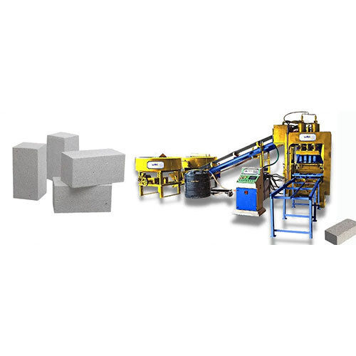 Construction Automatic Fly Ash Bricks Making Machine - Color: Blue And Yellow