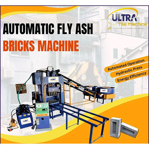 Construction Fly Ash Bricks Making Machine - Color: Blue