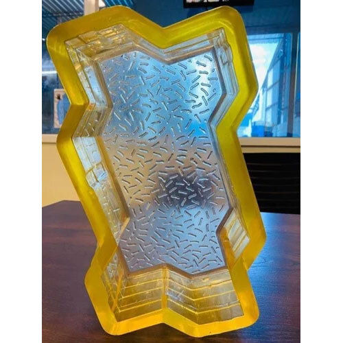 Zig Zag Pvc Rubber Mould - Color: Yellow