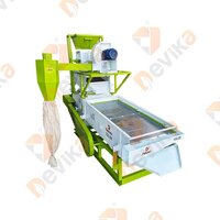 Multi Grain Cleaning Machine - 400-500 Kg/hr Capacity, Stainless Steel, 2 Hp Power, Belt Drive, Dust Cleaner Blower, 1 Year Warranty