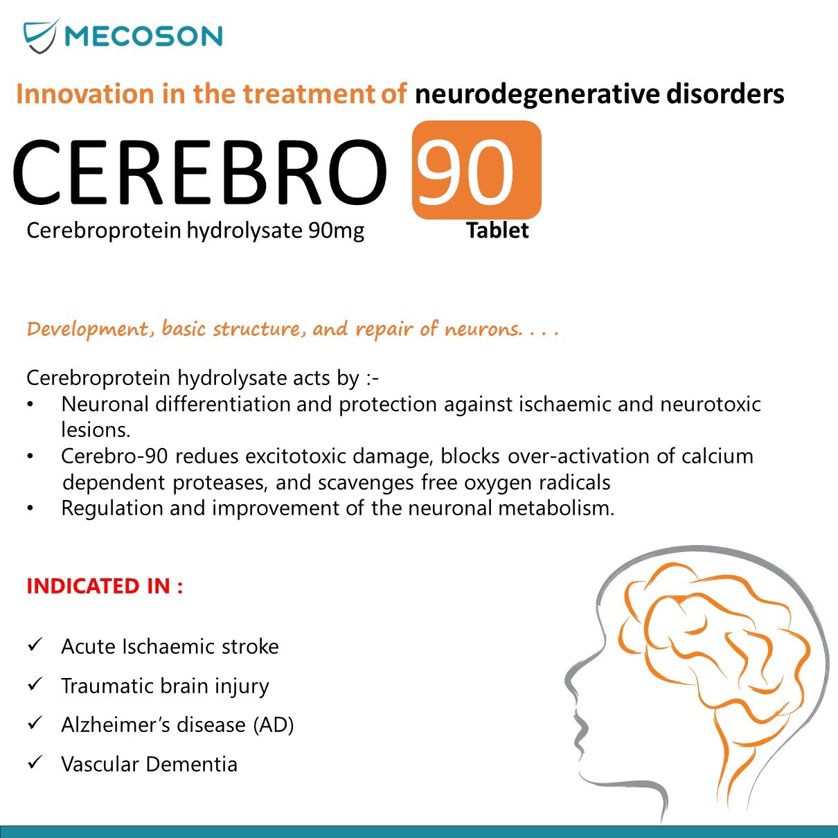 Cerebroprotein 90mg Tab