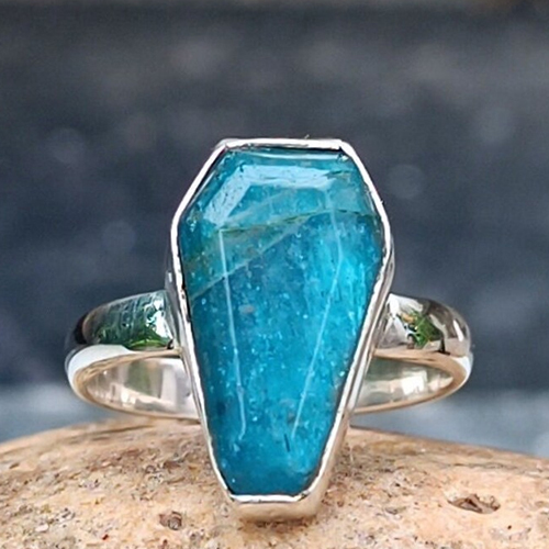 Natural Apatite Ring