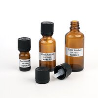 5ml 10ml 15ml 20ml 30ml 50ml 100ml Amber essential oil Glass Bottles With tamper evident plastic cap