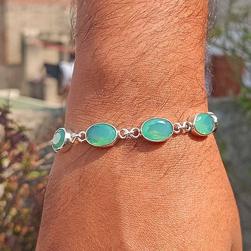 Chrysoprase Chalcedony Bracelet - Gender: Unisex