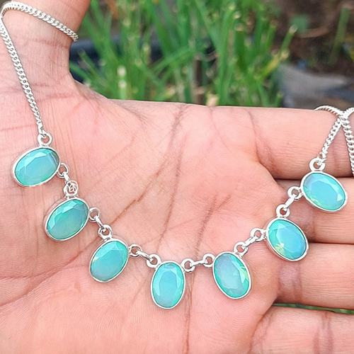 Chrysoprase Chalcedony Necklace