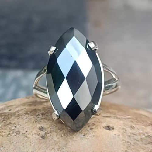Natural Lovely Hematite Rings