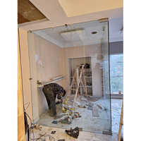 Customized Glass Partition And Door - Color: Transparent