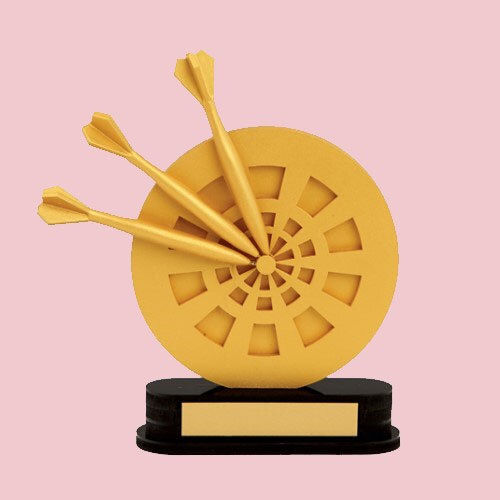 Custom Made Dart Game Award - Color: Various Colors