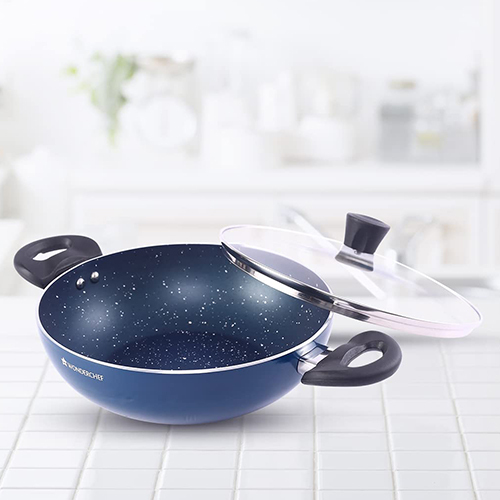 Blue Non Stick Kadai