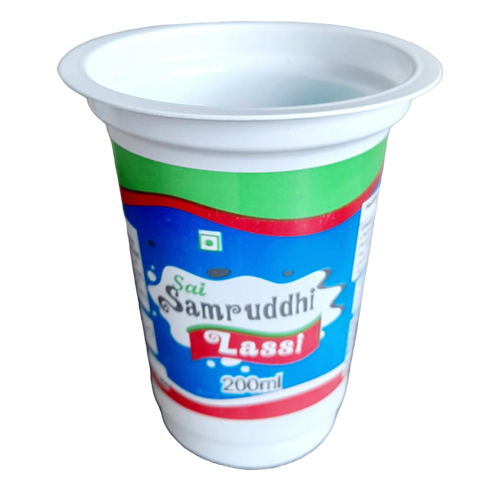 200 ML Plastic Lassi Packing Glass