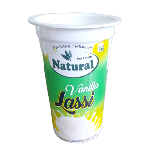 68 Dia 200 ML Plastic Vanilla Lassi Packing Glass