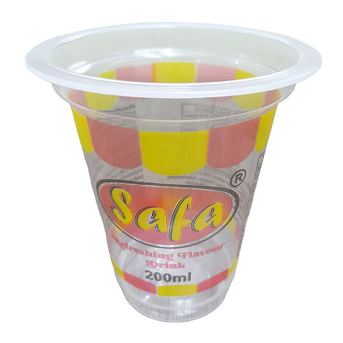 80 Dia 200 Ml Printed Packing Lassi Glass - Color: Multicolor