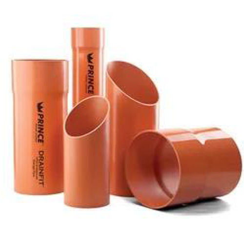 Prince Upvc Underground Drainage Piping System (Drainfit) - Color: Red