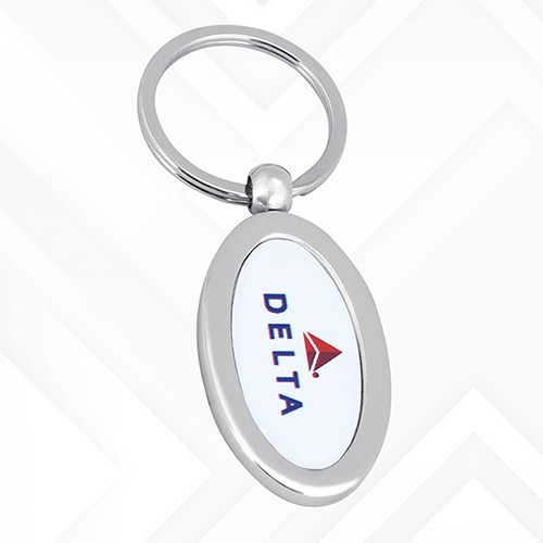 Key Chain - High-Quality Metal Compact Size Sleek Silver Color | Modern Art-Inspired Design with Elegant Indian Regional Style
