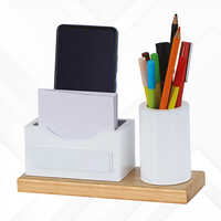 Desktop Organizer With Pen Holder - Material: Wood