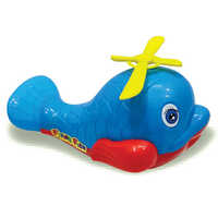 Plastic Flying Fish Toy - Abs Plastic, Various Sizes & Colors | Manual Operation, Lightweight, Modern Design For Outdoor Fun & Creativity