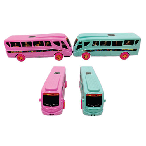 Plastic Toy Bus - Color: Different Available