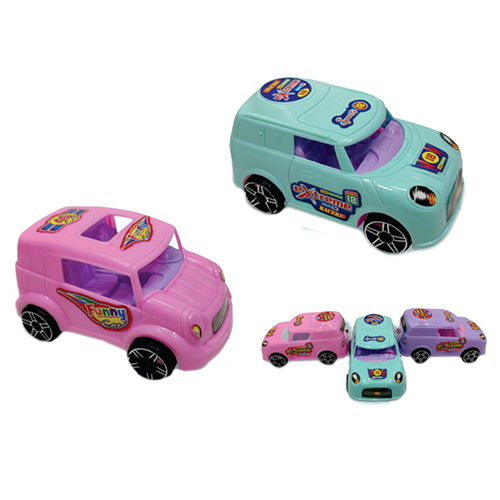 Plastic 2 Model Friction Toy Car - Color: Different Available