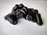 Natural Black Bounce Curly Weave Cuticle Aligned Human Hair Bundles