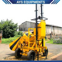 Semi-Automatic Concrete Mixer With Lift