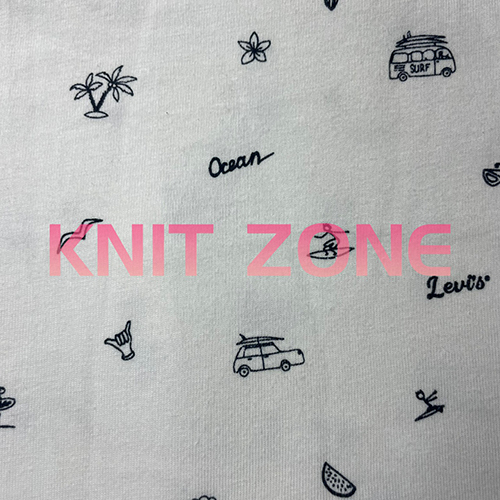 Printed Single Jersey Fabric