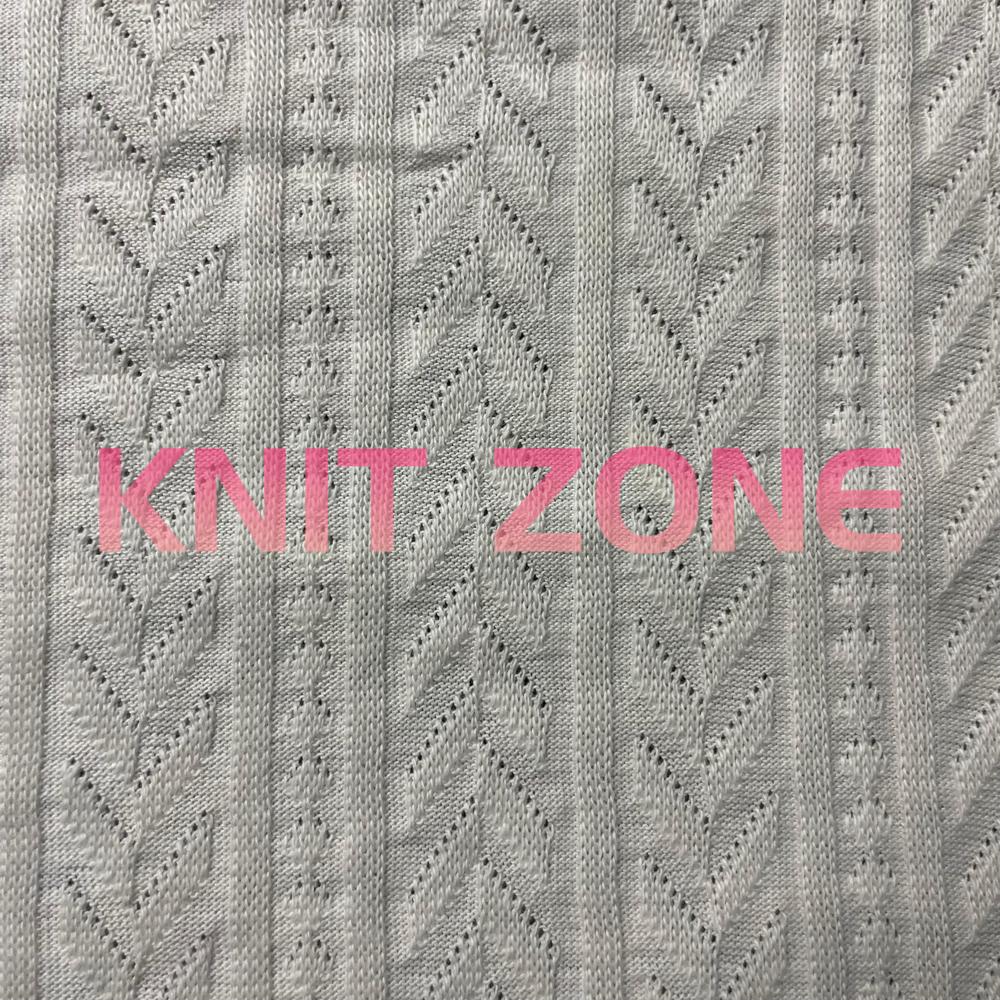 Knitted Pointelle Fabric - Rough Texture, Vibrant Red Color | Washable, All-Season Versatility