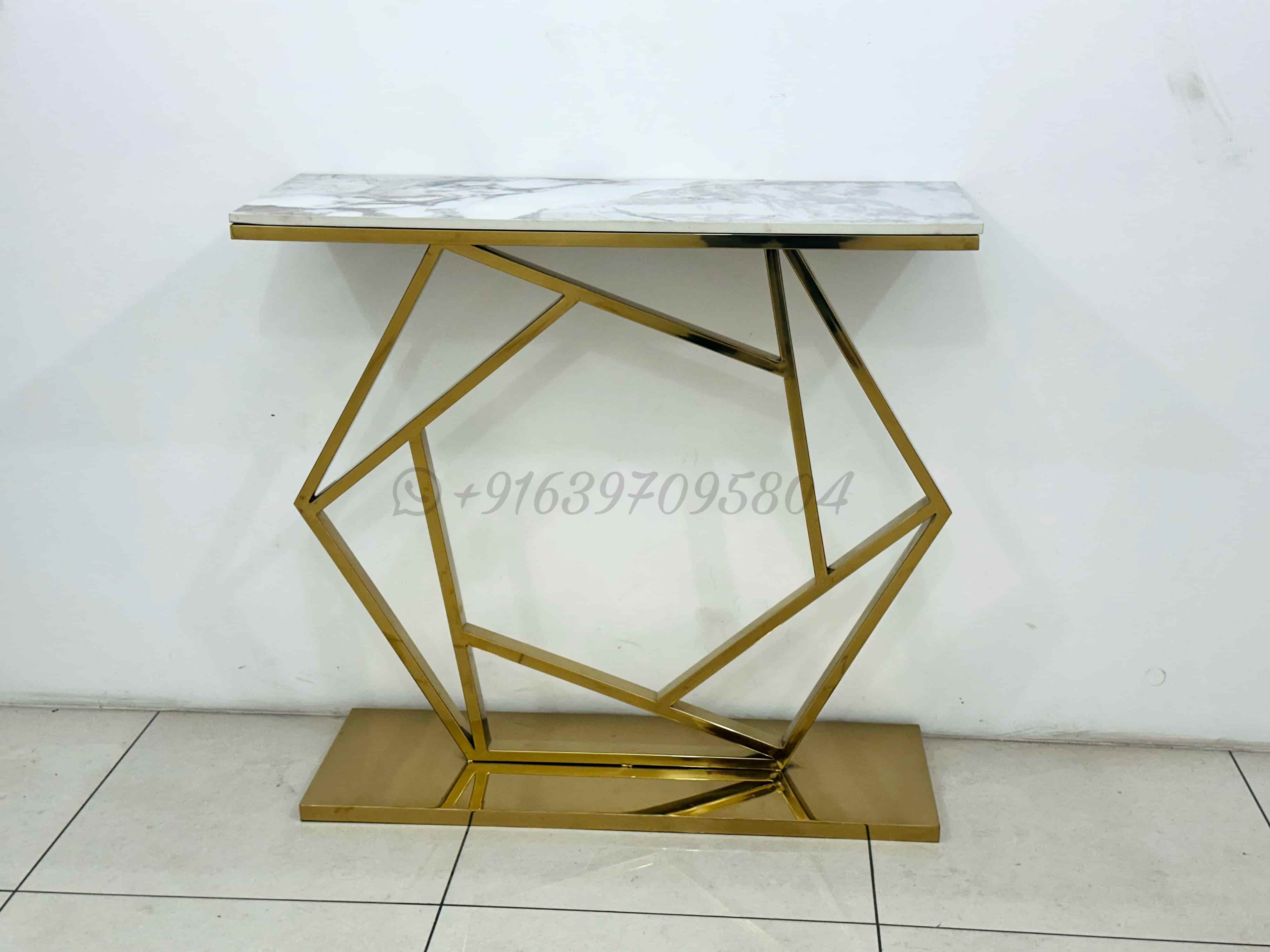 Console Table With Marble Top