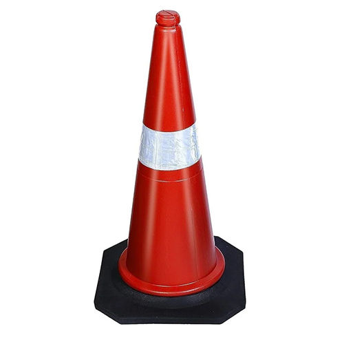 Reflective Traffic Safety Cones - Color: Red