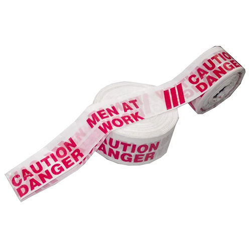 Caution Tape - Waterproof White Caution Tape, Reusable for Industrial Usage | Warranty Included