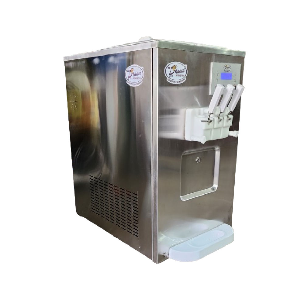 Automatic Softy Ice Cream Vending Machine - Self-Serve, 3 Flavor Options