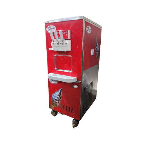 Automatic Softy Ice Cream Making Machine - Stainless Steel, High Efficiency