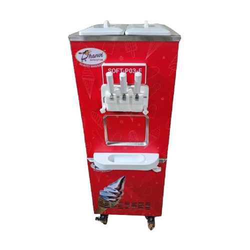 High-Tech Automatic Soft Ice Cream Vending Machine - Cashless Payment Options