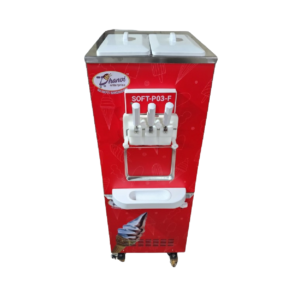 High-Tech Automatic Soft Ice Cream Vending Machine - Cashless Payment Options