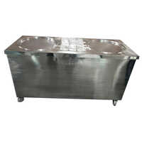 Double Pan Ice Cream Roll Machine - Color: Silver