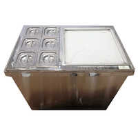 Ice Cream Roll Machine With 9 Cold Brain Marrie - Color: Silver