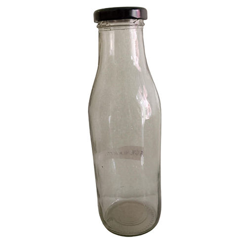 Glass Milk Bottle - Color: Transparent