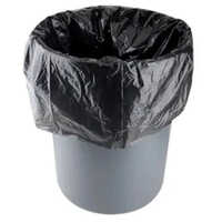 Trash Can Liners - Plastic, 25x30 Inches, Black | Medium Size, Gravure Printed Surface, Ideal For Home & Office Waste Disposal