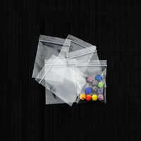 Plain Zipper Pouches - Pet Material, Various Sizes Up To 6x4 Inches, Transparent Glossy Finish - Durable, Secure Zip Lock Closure, Warranty Included