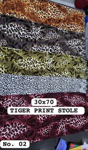 Fancy Tiger Print Stole