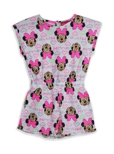 Minnie Girls Printed Dungaree