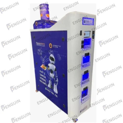 Semi Automatic Puff Vending Machine - Color: Silver