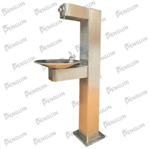 Wall Mounted Drinking Water Fountain With Bottle Filler - Color: Silver