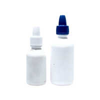 Eye Drop Bottle - Plastic Material, Customizable Size, Milky White Color, Round Shape | Ideal For Chemical Use And Liquid Dispensing