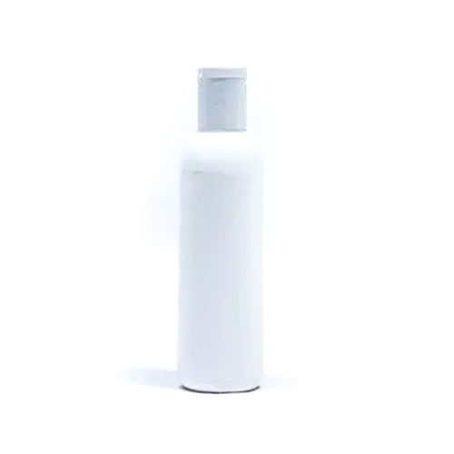 Plastic Flat Shampoo Bottle - Color: White