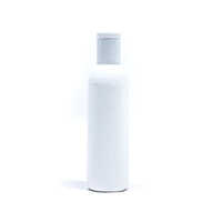 Plastic Flat Shampoo Bottle - High-quality Plastic, 250 Ml Capacity, White Color, Round Shape, Ideal For Chemical Product Storage And Dispensing