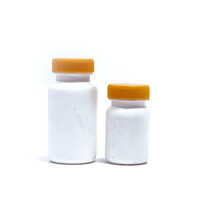 250 Tablet Plastic Container - Hdpe Material, Compact Size, Eco-friendly White Design | Round Shape, Moisture & Air Resistant