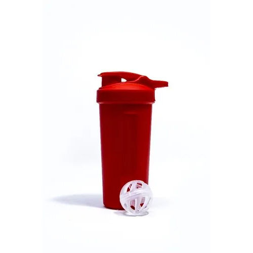 Red Plastic Shaker - Shape: Oval