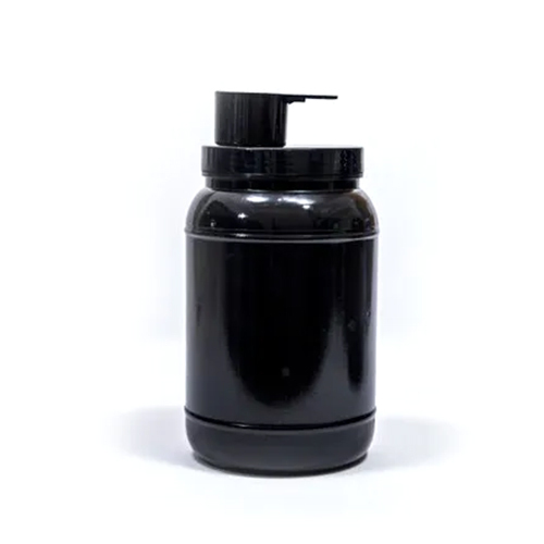 Black Whey Protein Plastic Powder Jar