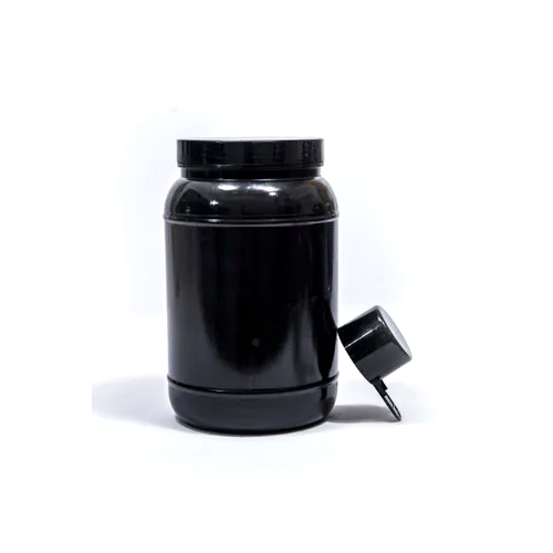 Black Whey Protein Plastic Powder Jar